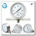 All stainless steel capsule pressure gauge bottom mounting